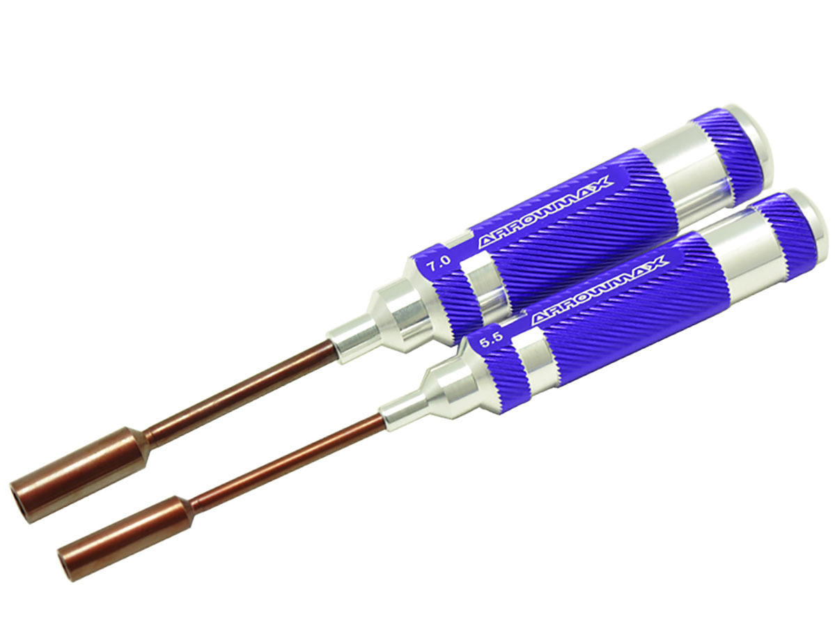 SET DE CLE A DOUILLE 5.5 & 7.0 X 100MM - 2 PCES