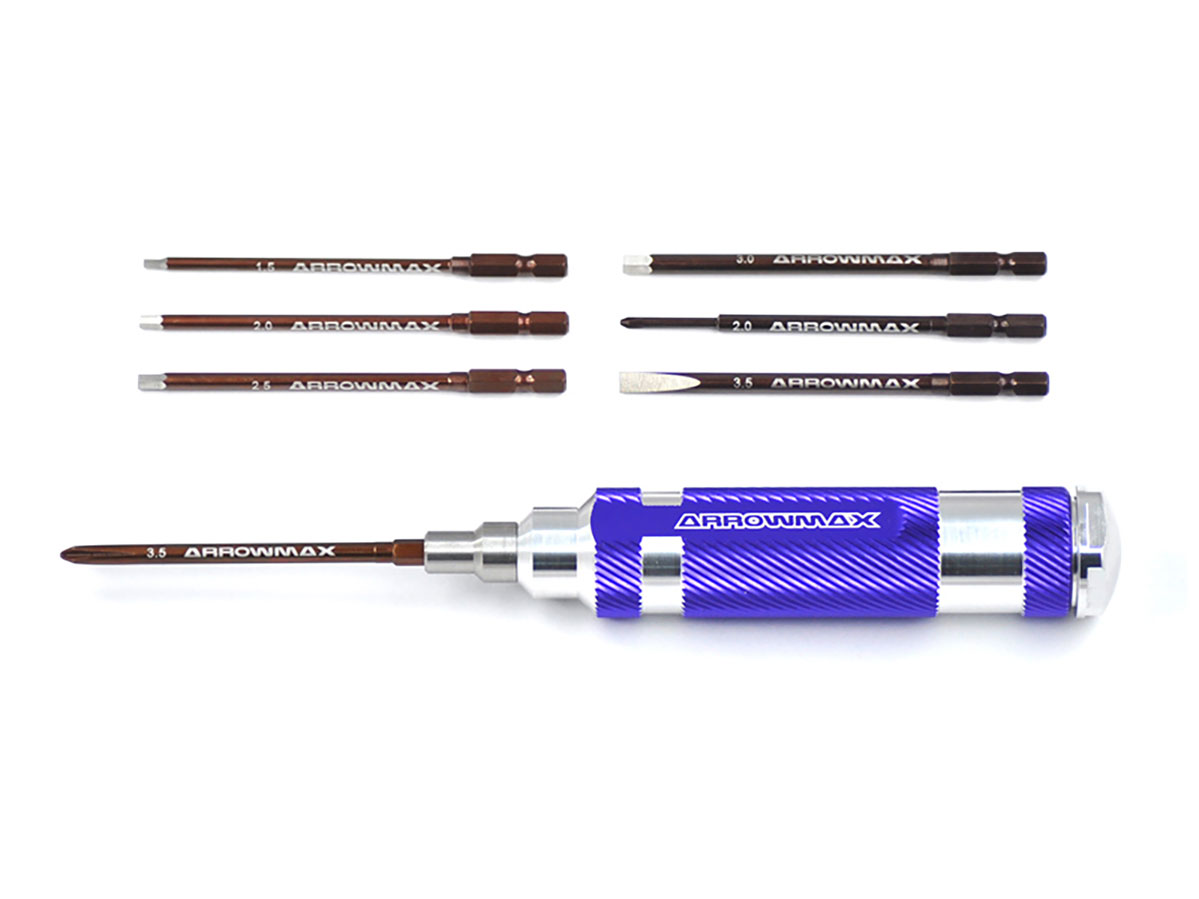 MANCHE UNIVERSEL AVEC EMBOUTS METRIC (7 EMBOUTS)