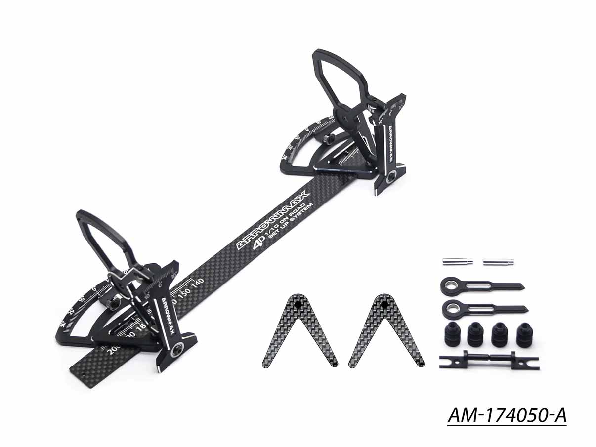 Banc de réglage Arrowmax 1/10 touring 4D avec sac 25 (pour un train)