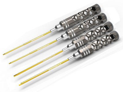 SET DE CLES ALLEN 1.5-2.0-2.5-3.0 x120mm (4) MANCHE NID ABEILLE