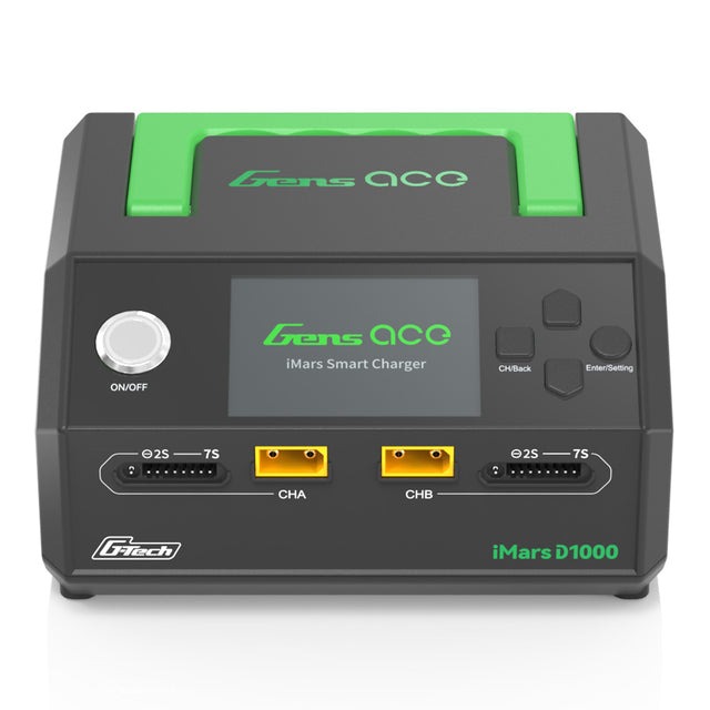 GensAce Chargeur iMars D1000 Smart Dual Channel AC 1000W (EU)