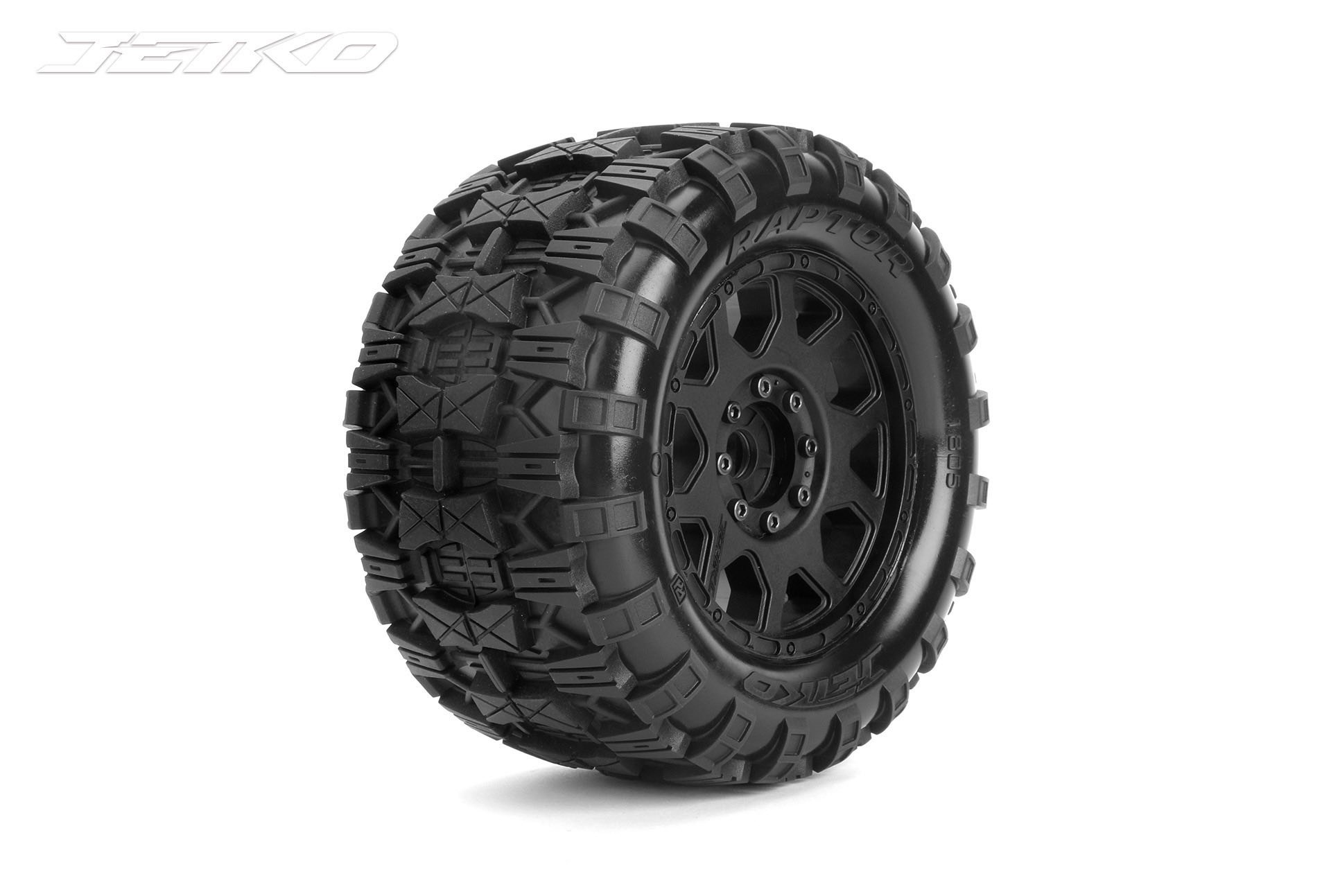 Pneus Jetko EX MT Raptor toile jante 3.8" 17mm-12mm noire (2)