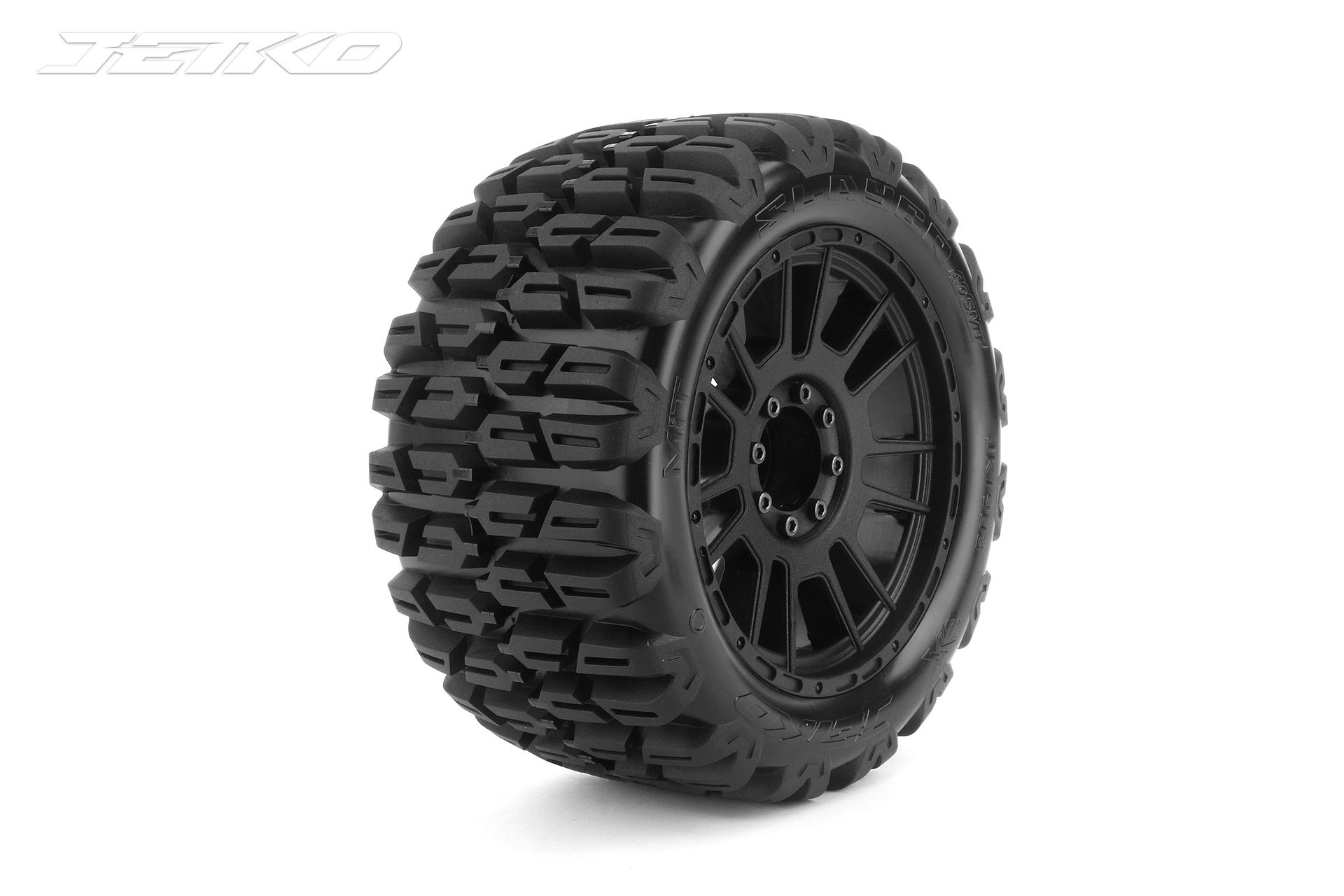 Pneus Jetko EX MT Slayer toile jante 4.0" 12-17mm noire (2)