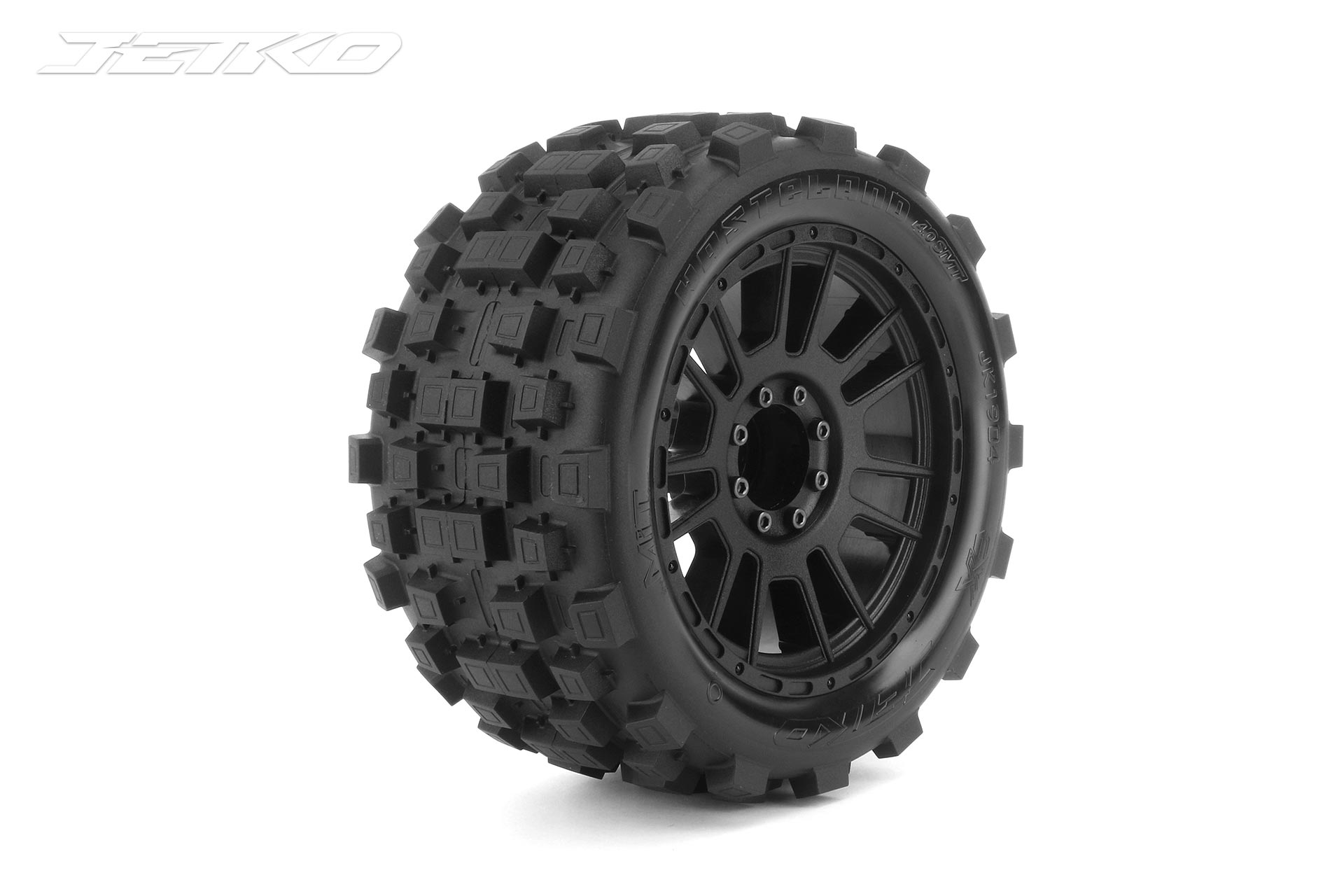 Pneus Jetko EX MT Wastland toile jante 4.0" 12-17mm noire (2)