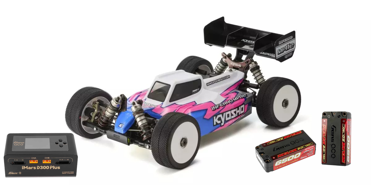 COMBO Kyosho Inferno MP11e + GEA65002S14S5 Shorty 6500 (x2) + D300W