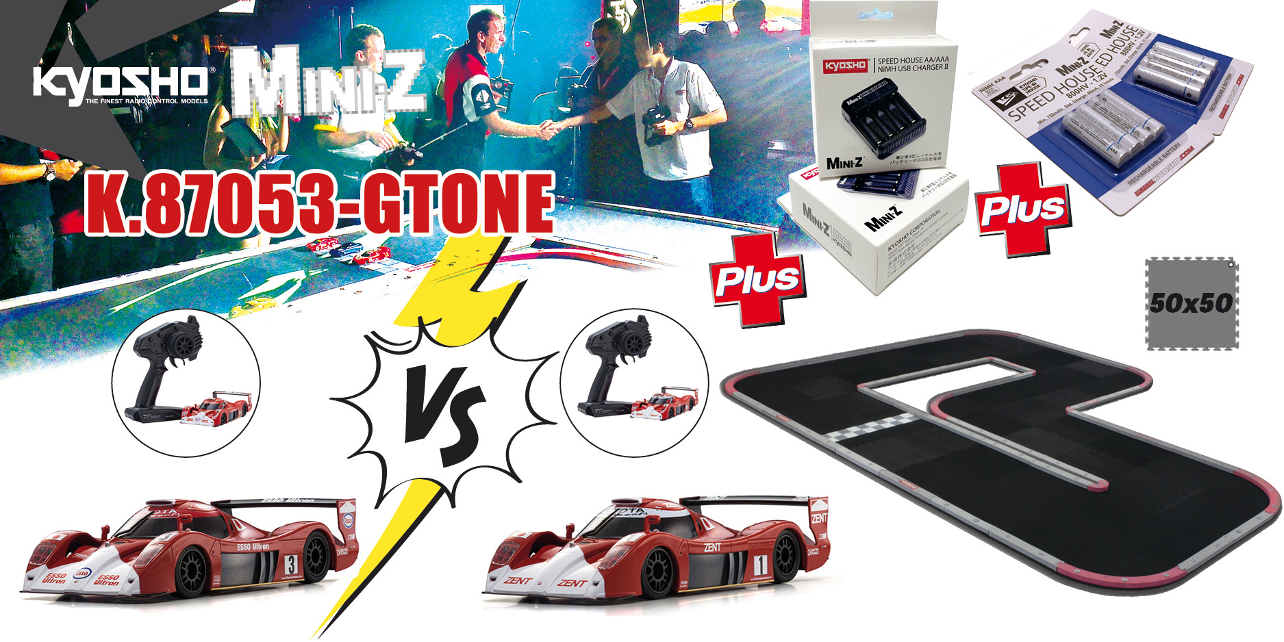 Kyosho Grand Prix Circuit 50 Mini-Z Toyota GT-One LM ReadySet
