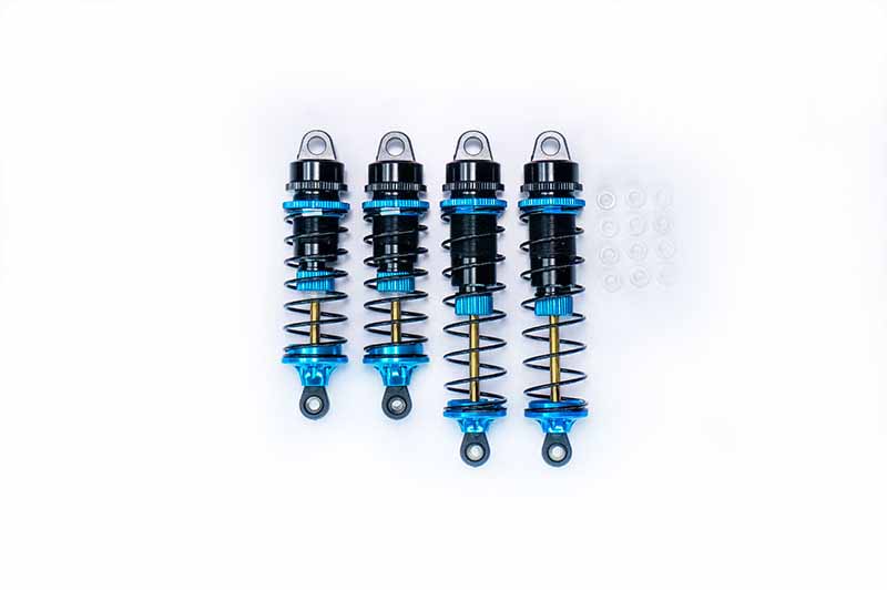 Amortisseurs Big Bore 12mm Koswork 1:10 Buggy (4) Team AE RC10 Bleu