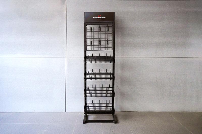 Presentoir Koswork Rack pour flacons max Diam 34mm (385x315x1340mm)