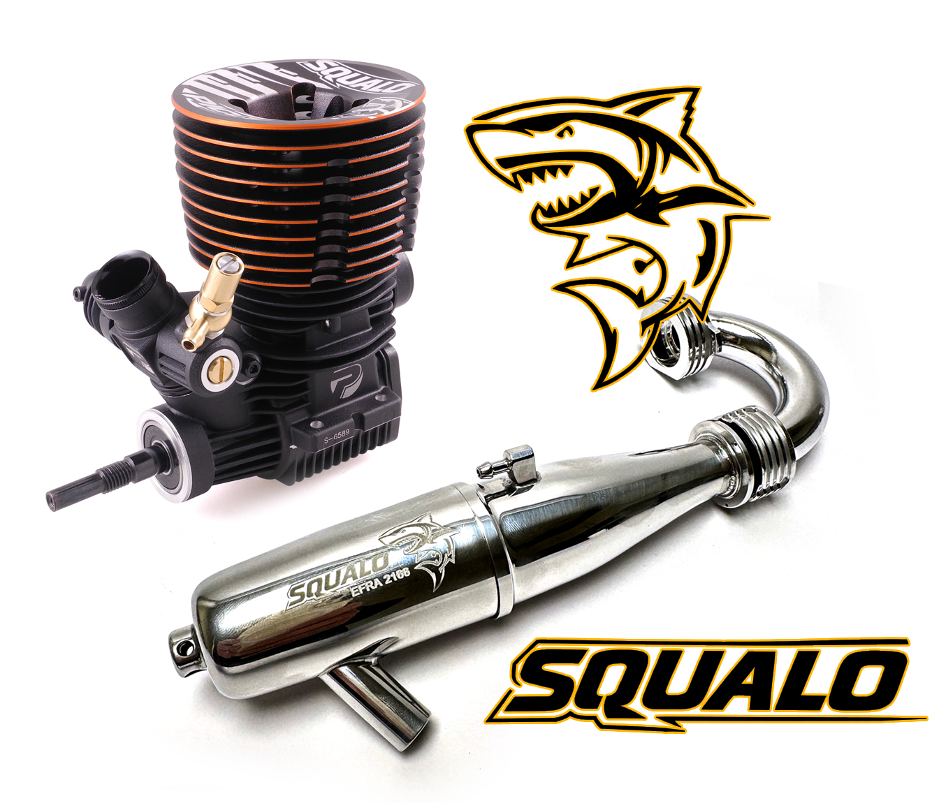 Combo Picco Squalo DLC Buggy .21 Céramique + Ligne Picco 2166 Inline