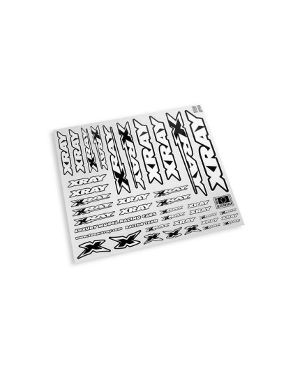 Autocollants carrosserie XRAY Blanc