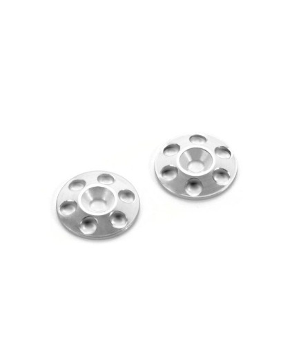 Rondelles Alu pour aileron (2)