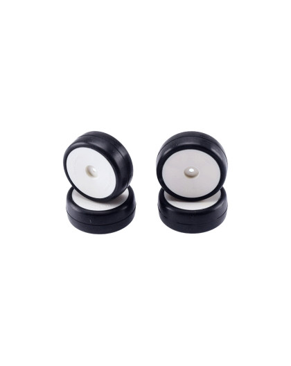 Pneus Touring 1/10 Elec Asphalte 36 Shore collés (4)